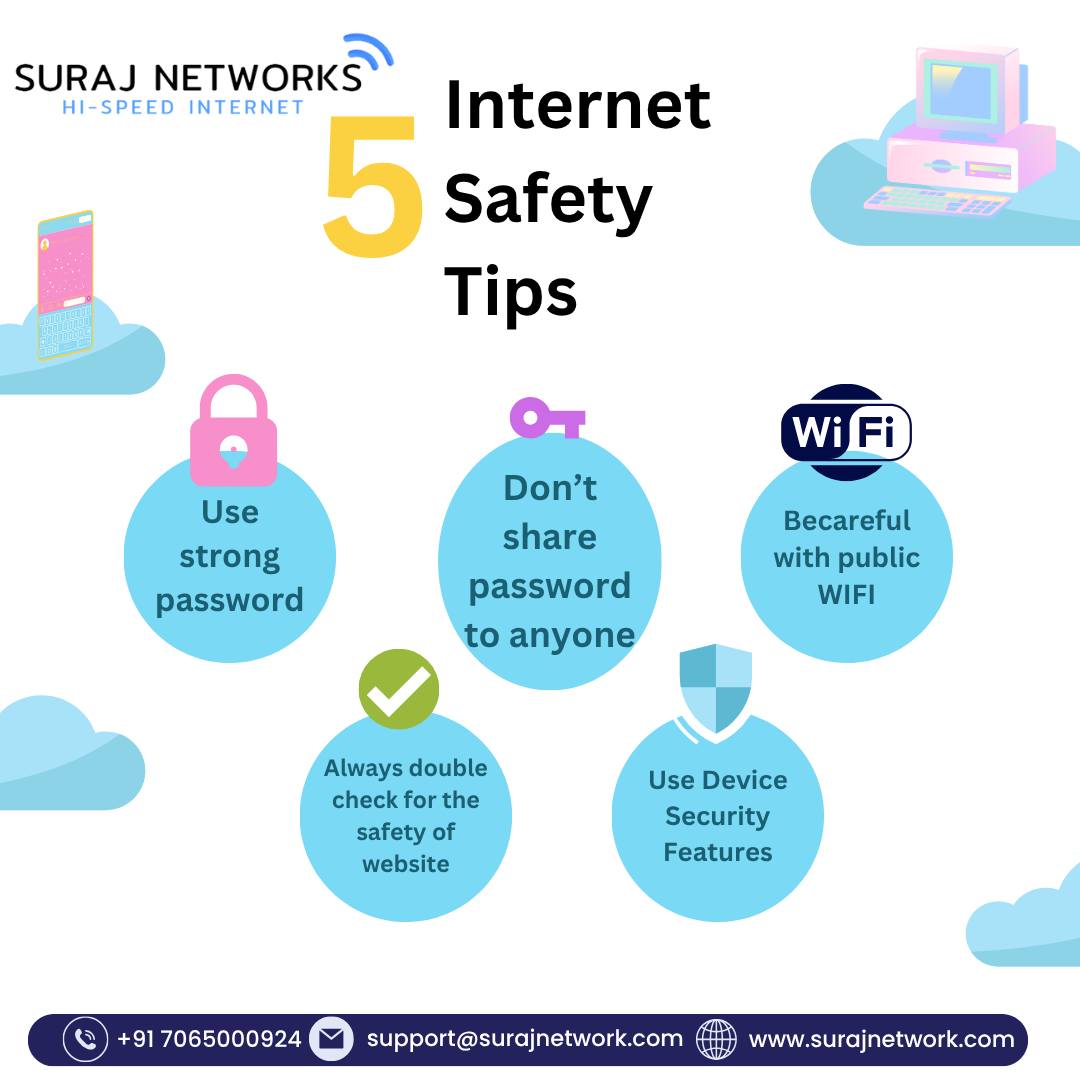 🌐 INTERNET SAFETY TIPS – By Suraj Networks 🔐

📢 Stay safe. Stay smart. Stay connected with Suraj Networks.
📍 E-40, Sector-23, Sanjay Nagar, Ghaziabad, UP – 201002
📞 +91 7065000924
🌐 www.surajnetwork.com

⸻

#InternetSafety #SurajNetworks #CyberSecurityTips #StaySafeOnline #SecureInternet #HighSpeedInternet #UnlimitedInternet #DigitalSafety #BroadbandSecurity #GhaziabadISP