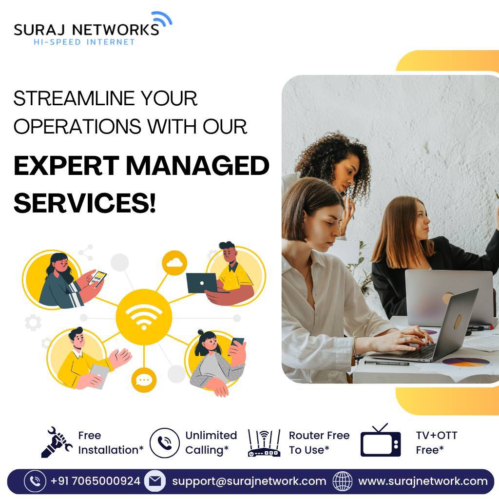 Plan Starts @ Rs.333*/month
* Free Installation*
* Router Free To Use*
* OTT+Live TV*
* Unlimited Calling*

#SwitchToSurajNetwork #InternetDedected #NextLevelConnectivity #SeamlessInternetExperience #ReliableNetwork #BetterConnectivity #SurajNetworkAdvantage #UpgradeYourInternet #StayConnected #InternetPlans #SurfTheWeb #ConnectWithSuraj #HighSpeedInternet #InternetProvider #FastDownloads #UninterruptedStreaming
#ghaziabad #surajnetwork #ghaziabad #india
12 w
